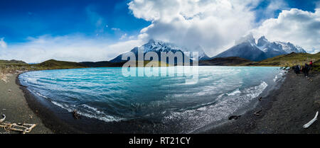 Chile, Patagonien, Torres del Paine Nationalpark, Lago Nordenskjold Stockfoto