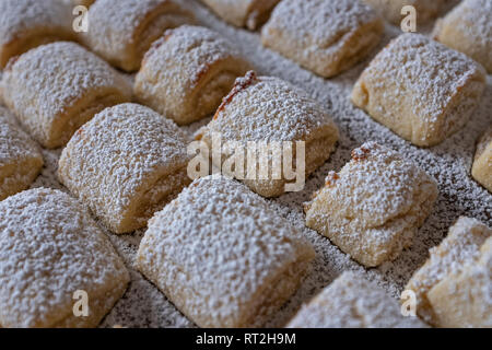 Weihnachtsplätzchen Kekse shortbread Marzipan Stockfoto