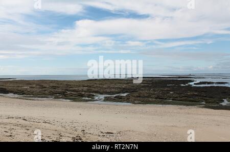 Saint Goustan Strand in Le Croisic Küstenstadt in Guerande Halbinsel, Loire Atlantique, Pays de la Loire, Frankreich Stockfoto