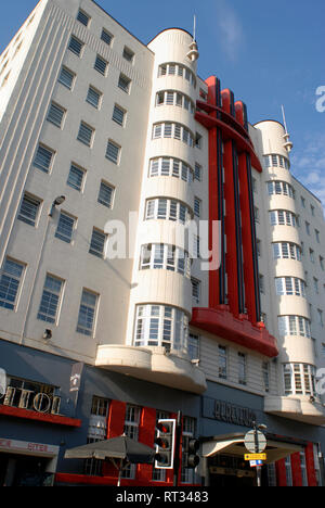 Architekturtourismus: Ehemaliges Beresford Hotel, das erste skycraper in Glasgow. Schottland, Vereinigtes Königreich Stockfoto