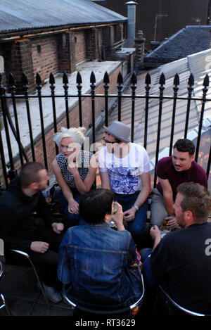 Gastronomie Tourismus: Bar Restaurant 'The Ubiquitous Chip', Ashton Lane, Glasgow, Schottland, Großbritannien Stockfoto