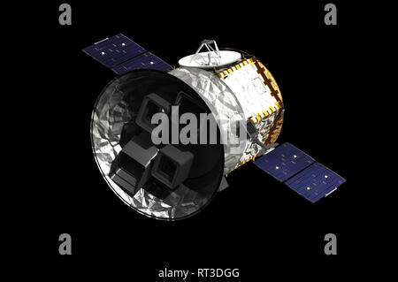 Artist's Konzept der NASA Satelliten TESS (Transit Exoplanet Umfrage Satelliten). Stockfoto