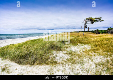 Deutschland, Mecklenburg-Vorpommern, Zingst, Strand am Abend Stockfoto