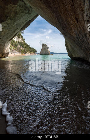 Cathedral Cove, New Zealand Stockfoto