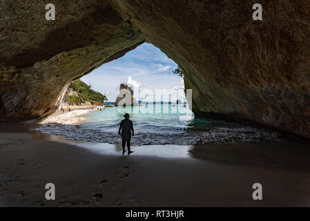 Cathedral Cove, New Zealand Stockfoto