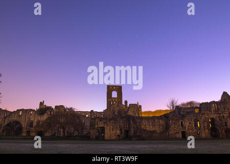 Kirkstall Abbey in Leeds Stockfoto