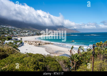 Mit Blick auf die Strände in Kapstadt, Südafrika Stockfoto