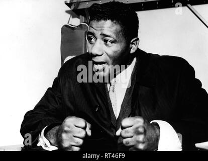 Patterson, Floyd, 4.1.1935 - 11.5.2006, US-amerikanischer Boxer, World Heavyweight Champion, bei einer Pressekonferenz, New York City, 5.4.1962, Additional-Rights - Clearance-Info - Not-Available Stockfoto