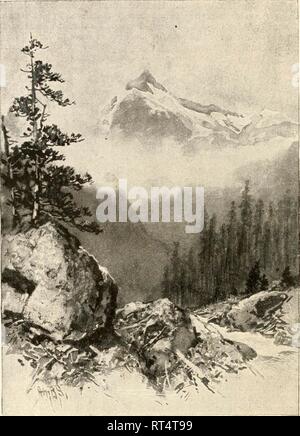 Vintage Landschaft Kunst Stockfoto