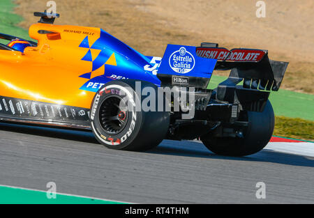 Circuit de Barcelona-Catalunya Spanien, 18.2.2019, Motorsport: Formel 1 Winter Prüfung - - - Carlos Sainz jun. (ESP), McLaren MCL 34 Stockfoto
