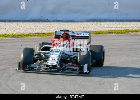Circuit de Barcelona-Catalunya Spanien, 19.2.2019, Motorsport: Formel 1 Winter Prüfung - - - Antonio Giovinazzi (ITA), Alfa Romeo C 38 Stockfoto