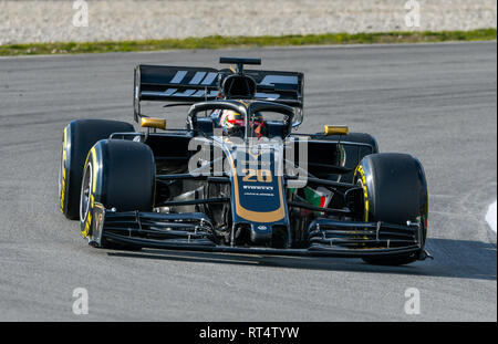 Circuit de Barcelona-Catalunya Spanien, 19.2.2019, Motorsport: Formel 1 Winter Test------- Kevin Magnussen (DEN), Haas VF-19 Stockfoto