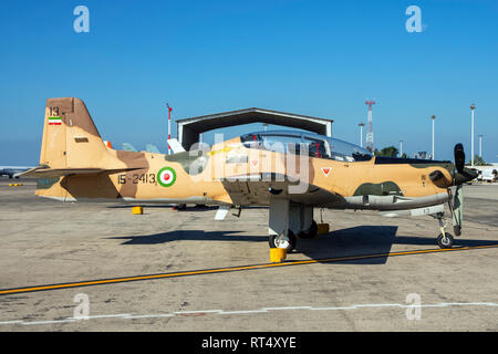 Die Embraer EMB 312 Tucano durch die islamische Revolutionary Guard Corps verwendet. Stockfoto