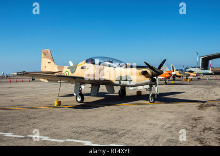 Die Embraer EMB 312 Tucano durch die islamische Revolutionary Guard Corps verwendet. Stockfoto