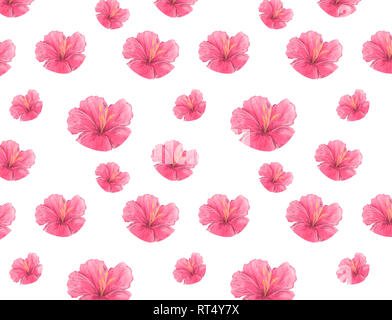 Aquarell, rosa Blüten Blüten Hintergrund. Hochzeit, Feier, Card Design einladen. Stockfoto