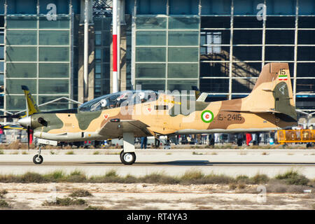 Die Embraer EMB 312 Tucano durch die islamische Revolutionary Guard Corps verwendet. Stockfoto