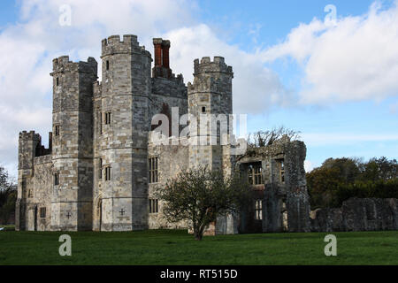 Titchfield Abbey ist eine mittelalterliche Abtei und später Country House, in dem Dorf in der Nähe von Titchfield Fareham in Hampshire, England. Stockfoto