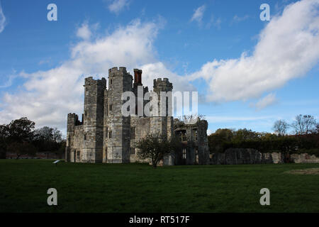 Titchfield Abbey ist eine mittelalterliche Abtei und später Country House, in dem Dorf in der Nähe von Titchfield Fareham in Hampshire, England. Stockfoto