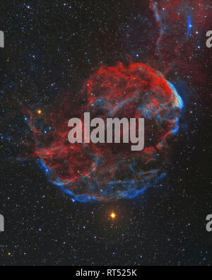 IC 443 Supernovaüberrest, wie die quallen Nebula bekannt. Stockfoto