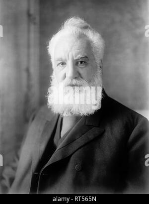 Amerikanische Geschichte Bild von Alexander Graham Bell, datiert 1905. Stockfoto