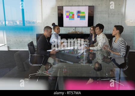 Geschäftsleute Diskussion in einer Sitzung Stockfoto