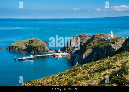 United Kingdom, England, Devon, Insel Lundy, Bristol Channel, Hafen Stockfoto