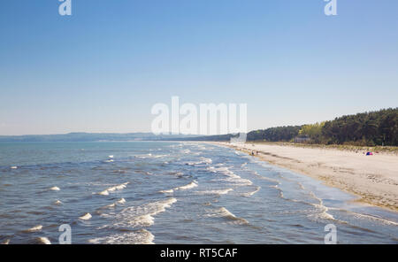 Deutschland, Rügen, Binz, Strand in Prora Stockfoto