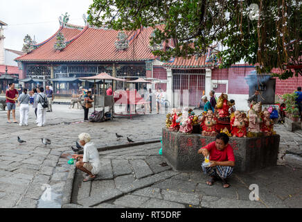 George Town, Penang, Malaysia. Tempel der Göttin der Gnade, Kuan Yin Teng, Kong Hock Keong. Stockfoto