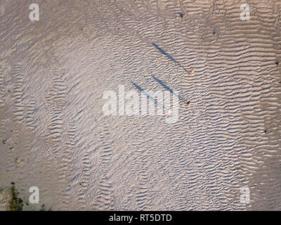 Indonesien, West Sumbawa, Luftaufnahme von Jelengah Strand, Scar Reef Surf Strand Stockfoto