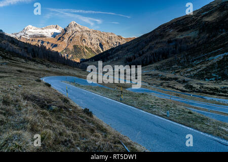 Schweiz, Graubünden Hinterrhein Tal, Splügen Pass Stockfoto