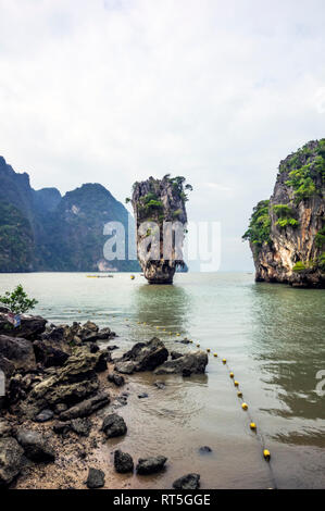 Thailand, Andamanensee, Phang Nga, James Bond Rock Stockfoto