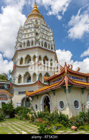 Kek Lok Si buddhistischen Tempel Verbot Po Thar Pagode, Georgetown, Penang, Malaysia. Größte buddhistische Tempel in Malaysia. Stockfoto