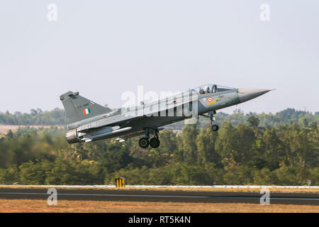 HAL Tejas leichten Kampfflugzeugen - indische Luftwaffe Stockfoto