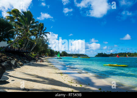 Rarotonga, Cookinseln, Avarua, Muri Beach Stockfoto