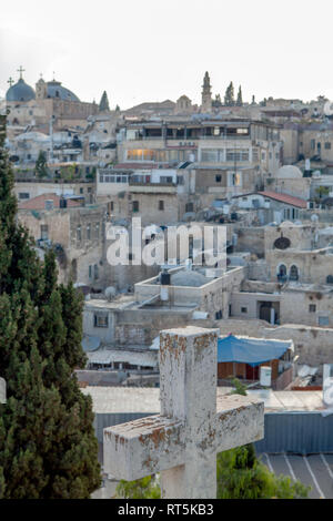 Israel, Jerusalem, Altstadt, Christian Kreuz, 1001 Bezirk Stockfoto