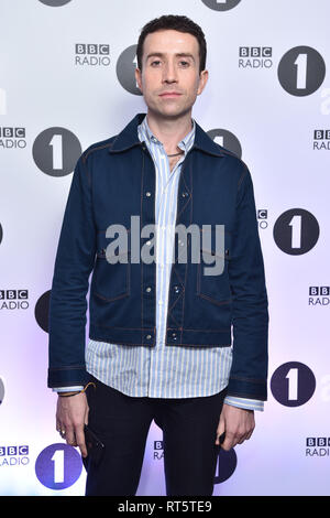 Nick Grimshaw nimmt an der „Big Weekend“-Party von Radio 1 im Shoreditch House in London Teil. Stockfoto