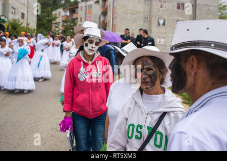 Donmatias, Antioquia: Karneval "onmatias Somos todos' Stockfoto