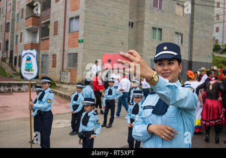 Donmatias, Antioquia: Karneval "onmatias Somos todos' Stockfoto