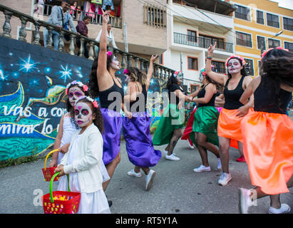 Donmatias, Antioquia: Karneval "onmatias Somos todos' Stockfoto