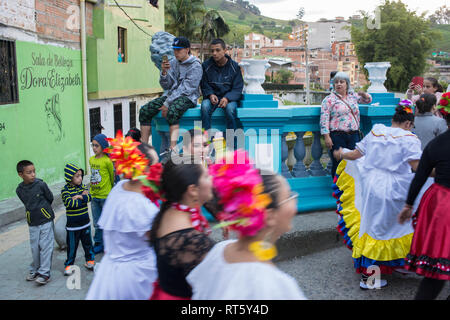 Donmatias, Antioquia: Karneval "onmatias Somos todos' Stockfoto