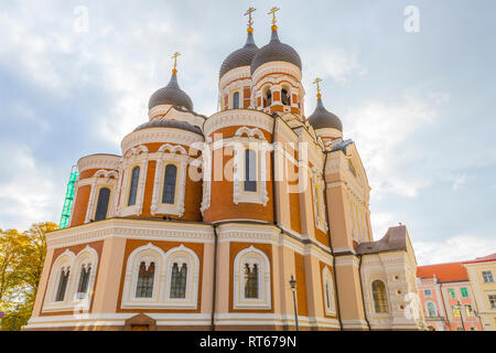 Europa, Osteuropa, Baltikum, Estland, Tallinn, Altstadt, die Alexander-Newski-Kathedrale. Stockfoto