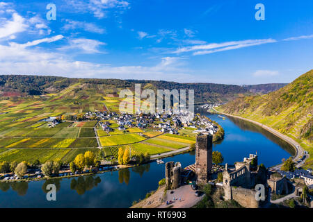 Deutschland, Rheinland-Pfalz, Poltersdorf, Mosel, Burg Metternich Stockfoto