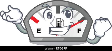 Erfolgreiche benzin Anzeige isoliert mit in Cartoon Stock Vektor