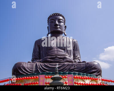 Der große Buddha von Baguashan in Changhua, Taiwan. Buddha Statue ist eines der höchsten Buddha Statuen in Taiwan. Stockfoto