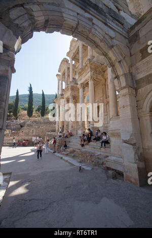 Asien, Türkei, Ephesus, Bibliothek des Kelsos Stockfoto