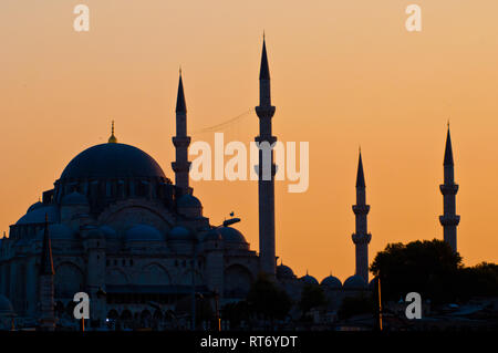 Asien, Türkei, Istanbul, Sultan Hamet Camii, die Blaue Moschee Stockfoto