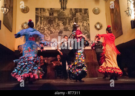 Europa, Spanien, Andalusien, Sevilla, El Patio Sevillano, Flamenco Stockfoto