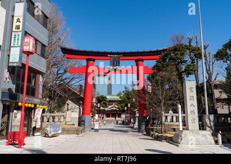 Tomioka Hachimangu, Koto-Ku, Tokio, Japan Stockfoto