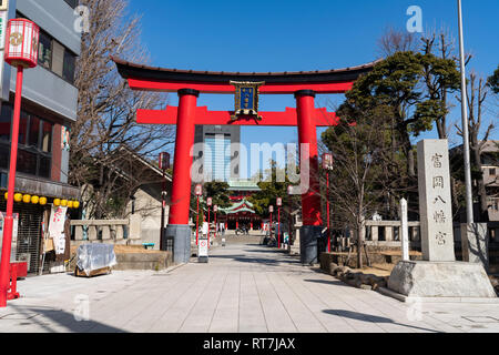 Tomioka Hachimangu, Koto-Ku, Tokio, Japan Stockfoto