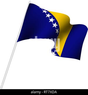 Bosnien und Herzegowina Independence Day Hintergrund. Kreatives Konzept für Banner, Plakate und Drucken. Vector Illustration Stock Vektor